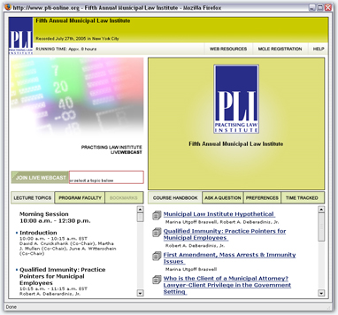 PLI Webcast